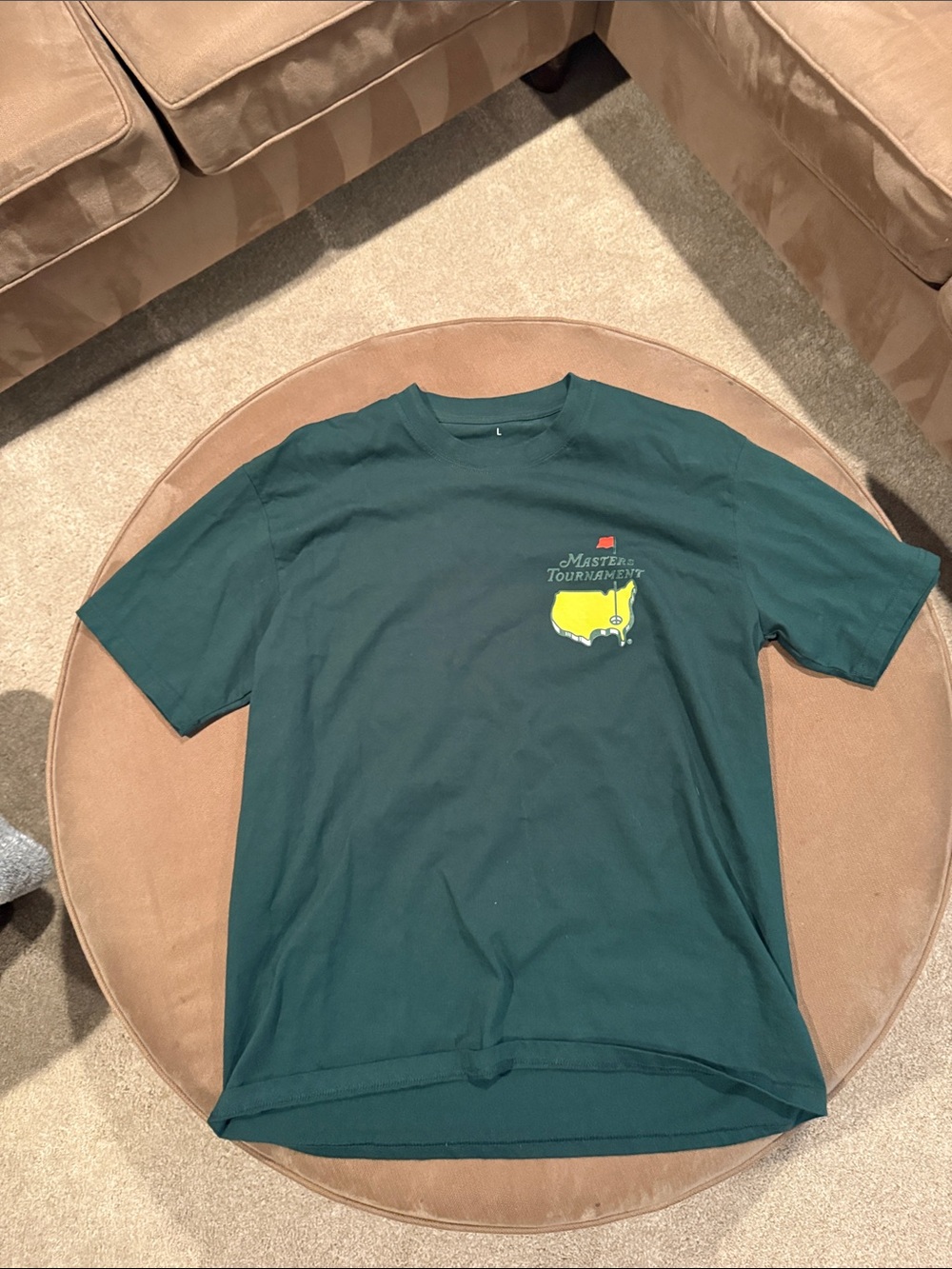 Masters Deep Green Short Sleeve Tee with Yellow Logo